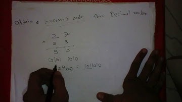 Decimal to excess 3 code conversion