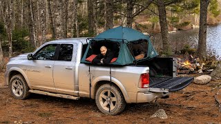 Truck Camping With Kamprite Cot
