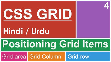 CSS Grid Items Positioning Tutorial in Hindi/Urdu