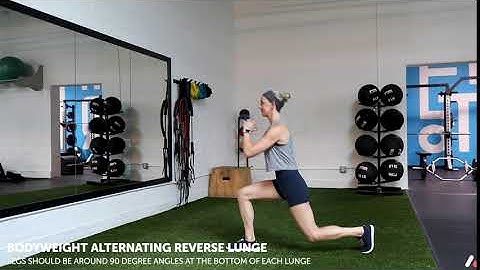 Bodyweight Alternating Reverse Lunge