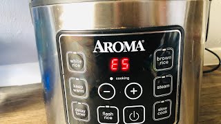 How to fix aroma rice cooker e5 error