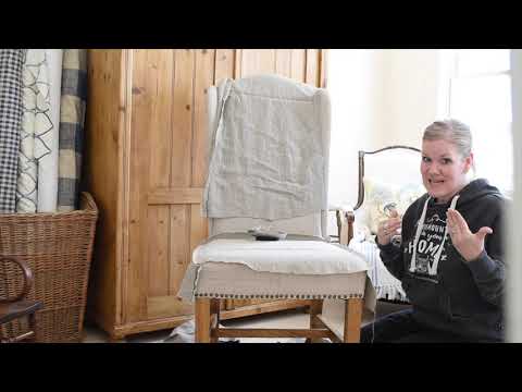 Video: How To Sew A Chair Cover With A Back