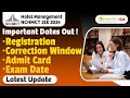 NCHMCT JEE 2024 - Important Dates Out ! | Registration | Correction Window | Admit Card | Exam Date