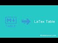 Latex Table Online