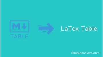 How to Convert Markdown table to LaTex table online?