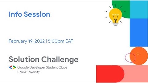 Solution Challenge Info Session - Virtual