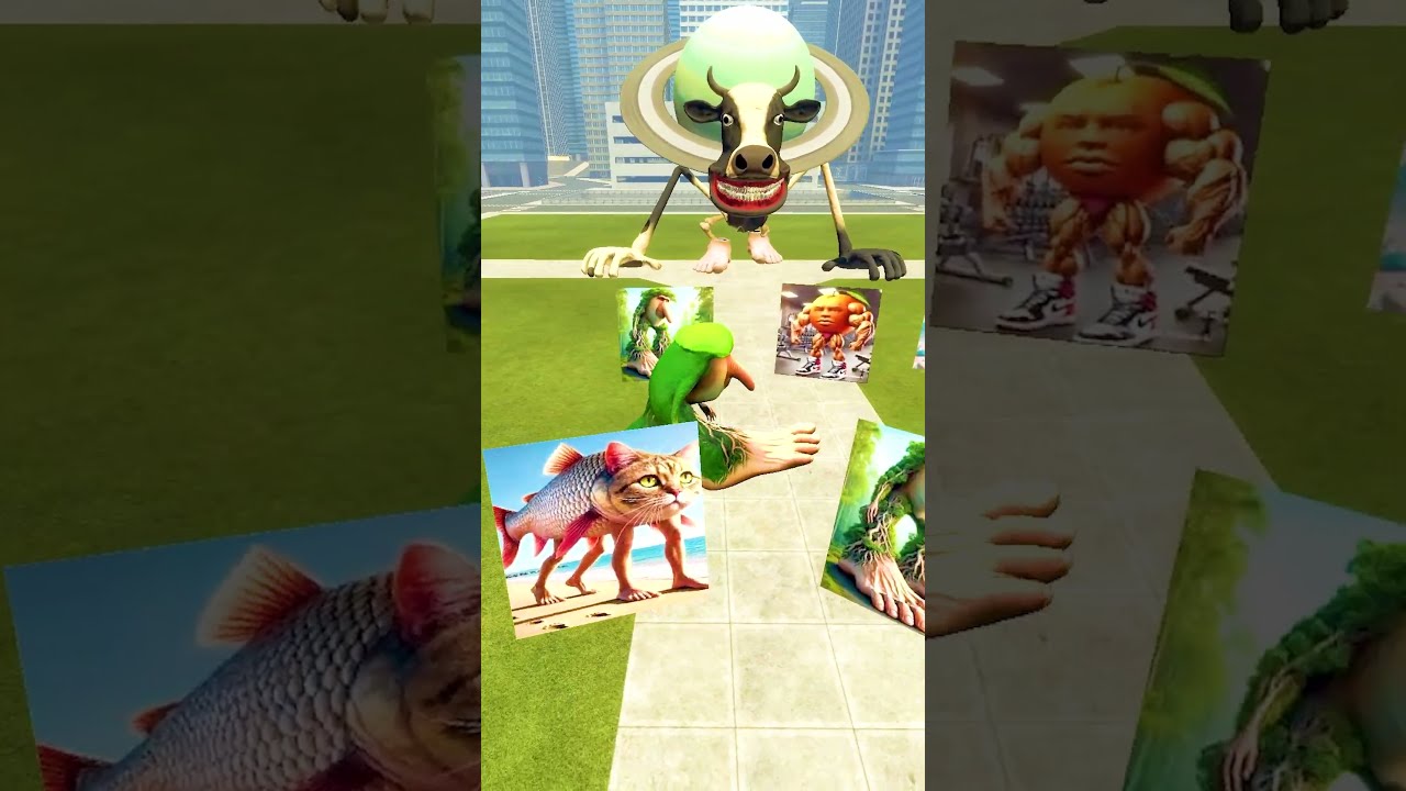ALL SIZE EVOLUTION BR PATAPIM FIGHT VS LA VACA TAPES 2D 3D ITALIAN BRAINROT In GARRY S MOD