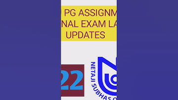 NSOU PG ASSIGNMENT AND FINAL EXAM LATEST UPDATES