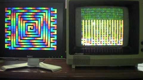 CoCoVGA mode demo with composite