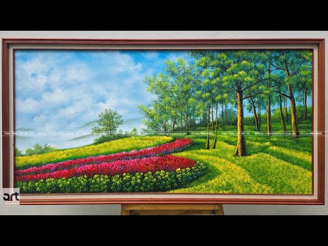 Tranh Phong Cảnh Thiên Nhiên Mùa Xuân