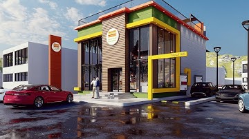 LUMION ANIMATION | RESTAURANT EXTERIOR & INTERIOR DESIGN