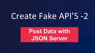 post request to json sever | fetch method post request | json server in telugu