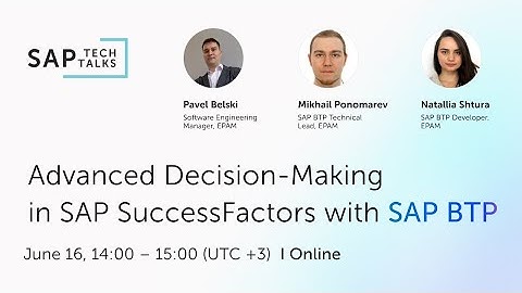 Advanced Decision-Making in SAP SuccessFactors with SAP BTP