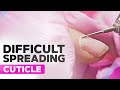 How to Remove Spreading Cuticles | Glitter Gradient Nail Art