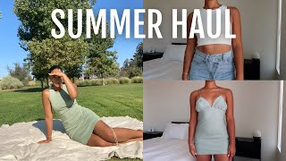 PRINCESS POLLY SUMMER TRY ON CLOTHING HAUL | basics