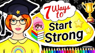 BACK TO SCHOOL TIPS \& HACKS | How to start your school year strong | 7 things to do asap| SUPER TIPS