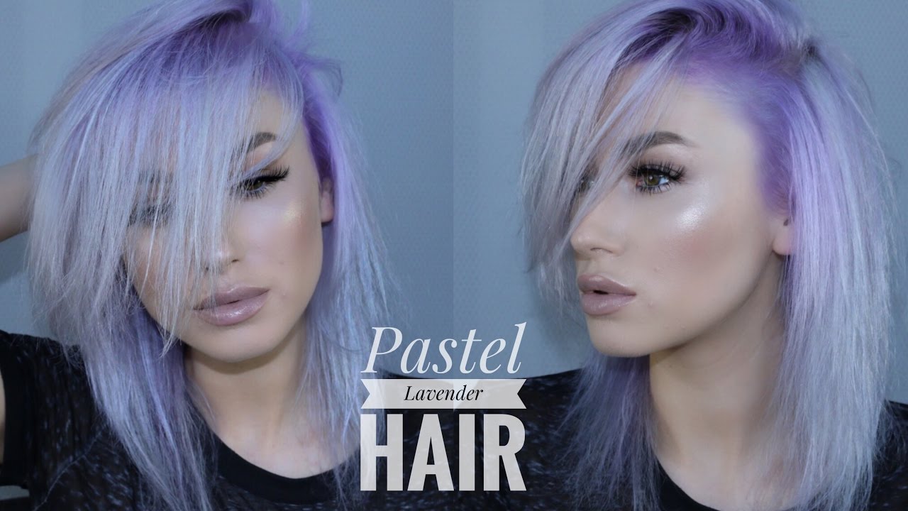 PASTEL LAVENDER HAIR My Hair Dye Routine Lolaliner YouTube