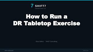 How to Run a DR Tabletop Exercise (Facilitation Guide with Scenario Scripts)