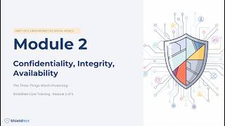 ShieldNet Core Training - Module 2 - Confidentiality, Integrity, Availability
