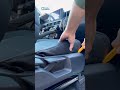 CoverDream custom black seat cover for Toyota Tacoma installing
