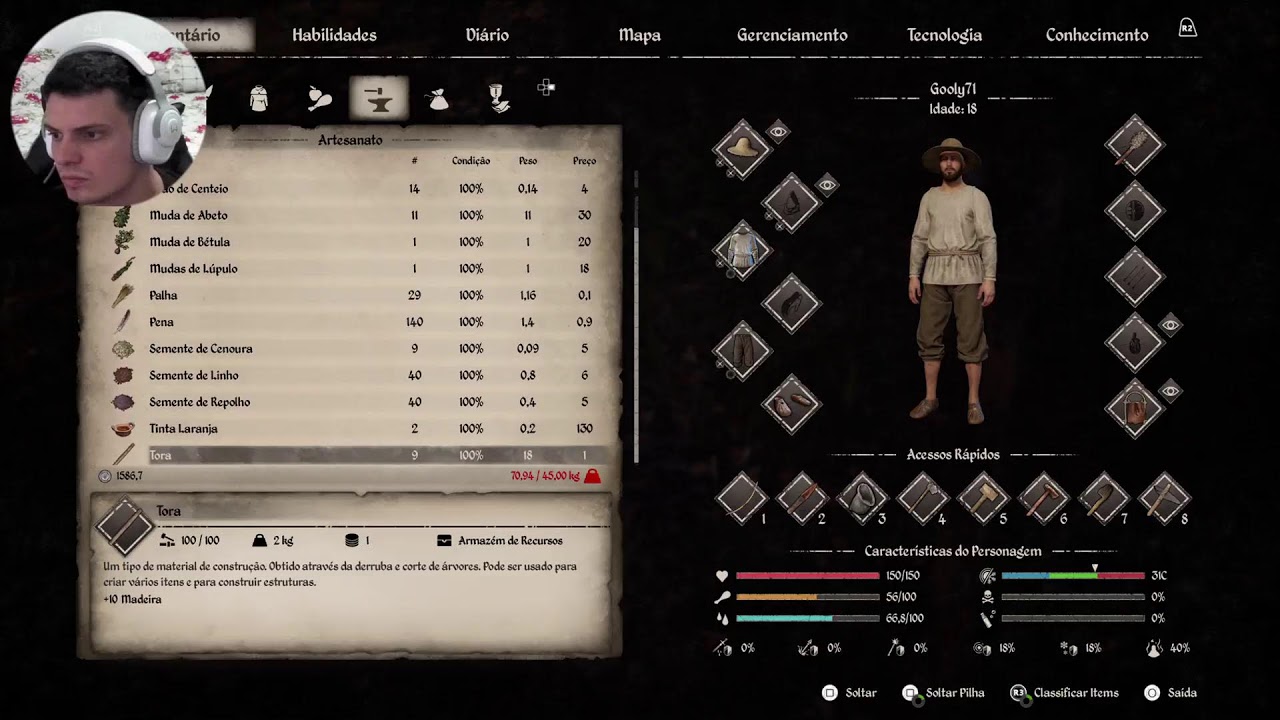 Terceira Live com inscritos Medieval Dynasty