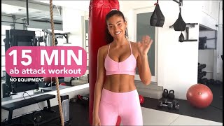 KELLY GALE 15 MIN AB ATTACK WORKOUT || NO EQUIPMENT