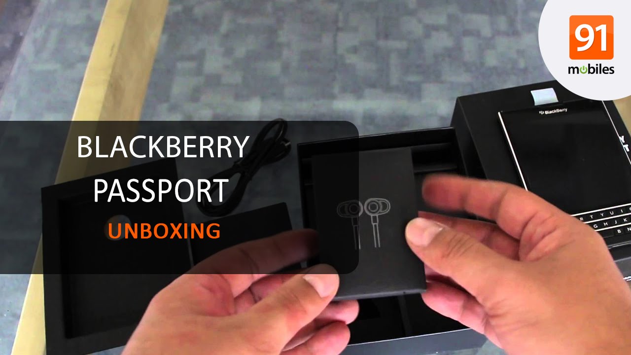Blackbery Passport unboxing