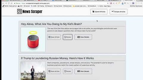 Scrape News Site MongoDB
