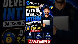 🔥 Signzy is hiring Python Developer Interns for exciting AI/LLM-based projects!