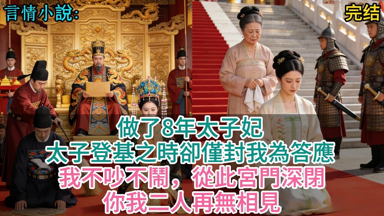 做了8年太子妃，太子登基之時卻僅封我為答應，我不吵不鬧，從此宮門深閉，你我二人再無相見