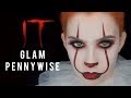 IT - GLAM GIRL PENNYWISE HALLOWEEN MAKEUP | 2017