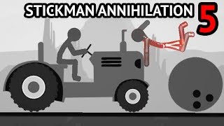 ДАВИМ БЕЗУМНЫХ СТИКМЕНОВ в Игре Stickman Destruction 5 Annihilation - весёлая мульт игра на Андроид