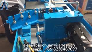 how to install the Fully automatic single wire chain link machine 7-4