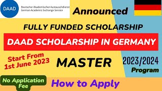 Free Study Germany | DAAD Master Scholarship How to Apply |Documents,Eligiblity, Stipend All Details