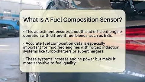 What Is A Fuel Composition Sensor? - Car Performance Pros