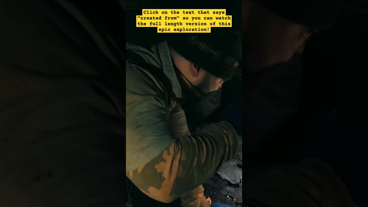 Filmed in an abandoned coal mine.😬 