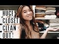 HUGE CLOSET CLEAN OUT | organizing & declutter // by CHLOE WEN
