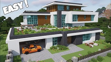 Minecraft: how to  Build a Modern house tutorial #minecraft 