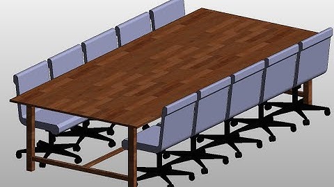 Revit Parametric Family Table & Chairs