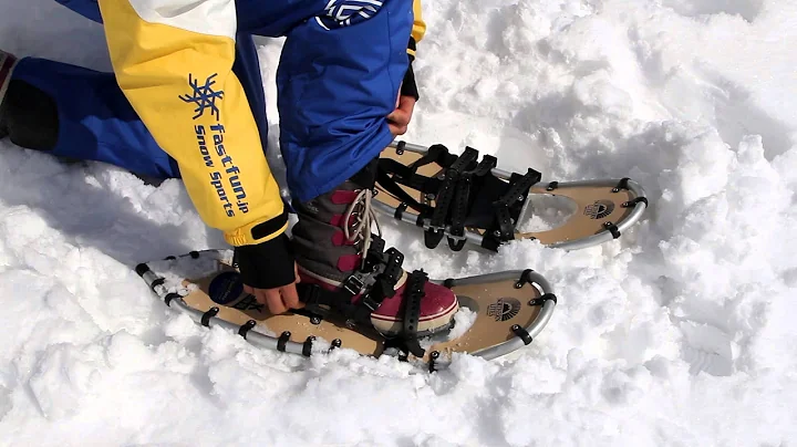 How to put snowshoes on with Rosana Laguia Schonhoff