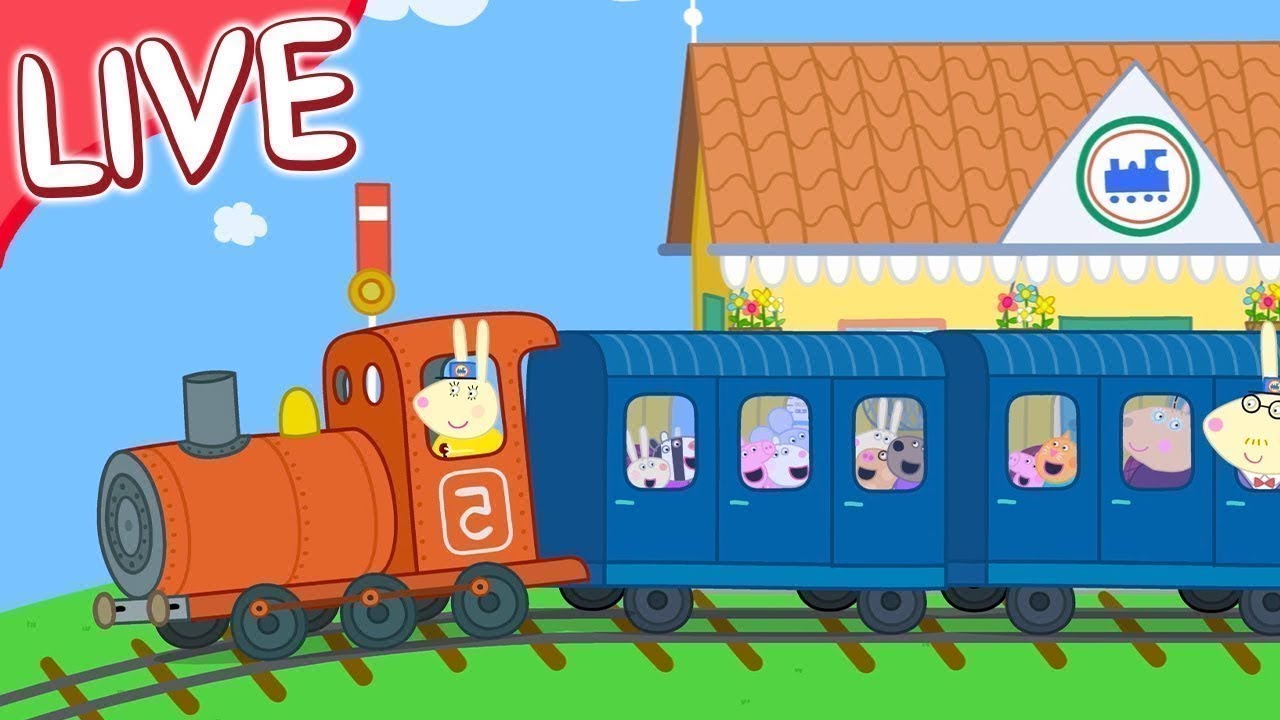 Peppa Pig 🚂 ALL TRAIN FULL EPISODES 🚂 Kids Videos LIVE 🔴 YouTube