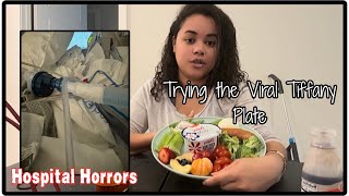 Trying Viral Tiffany Plate   Hospital Horror Storytime 😳