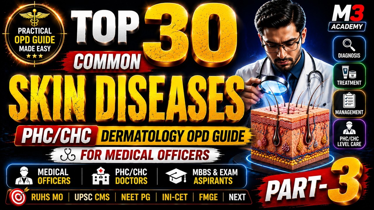 Scaly Rash Pcds Part -3 Top 30 Common Skin Diseases | PHC/CHC Dermatology OPD Guide for ...
