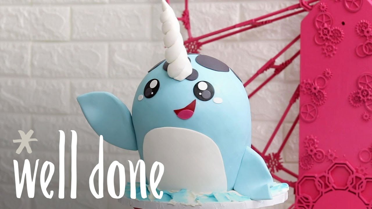 How To Make A Narwhal Cake Recipe Well Done YouTube how-to-make-a-narwhal-cake-recipe-well-done-youtube