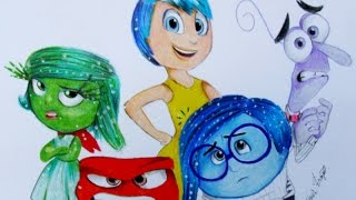 Drawing Inside Out-Joy,Sadness,Disgust,Anger,Fear
