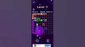 Color Line Match 10 x 10 Level 73 #mobilegame #games #gaming #linecolor3d