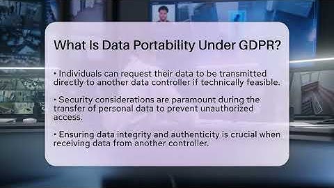 What Is Data Portability Under GDPR? - SecurityFirstCorp.com