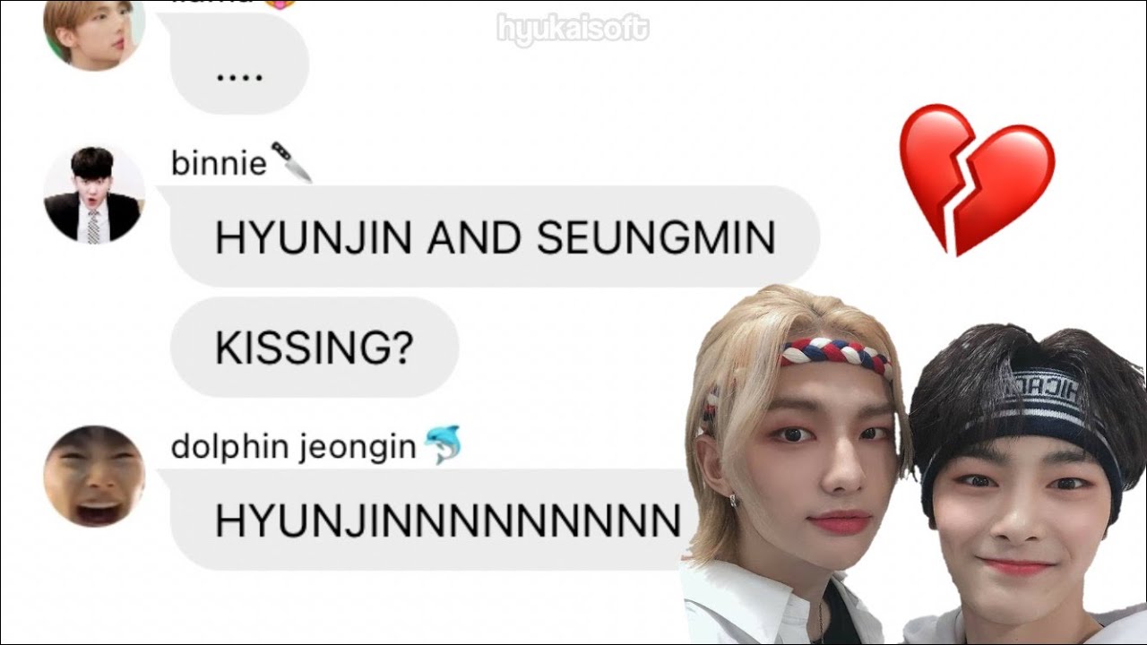 skz texts: hyunjin... cheated? 🧐