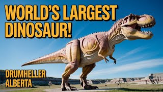Climbing Inside The Worlds Largest Dinosaur Drumheller Alberta 4K Travel Vlog