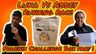 Challenge Box Part 1: Luka vs Abbey 🏃‍♂️ Who Will Win